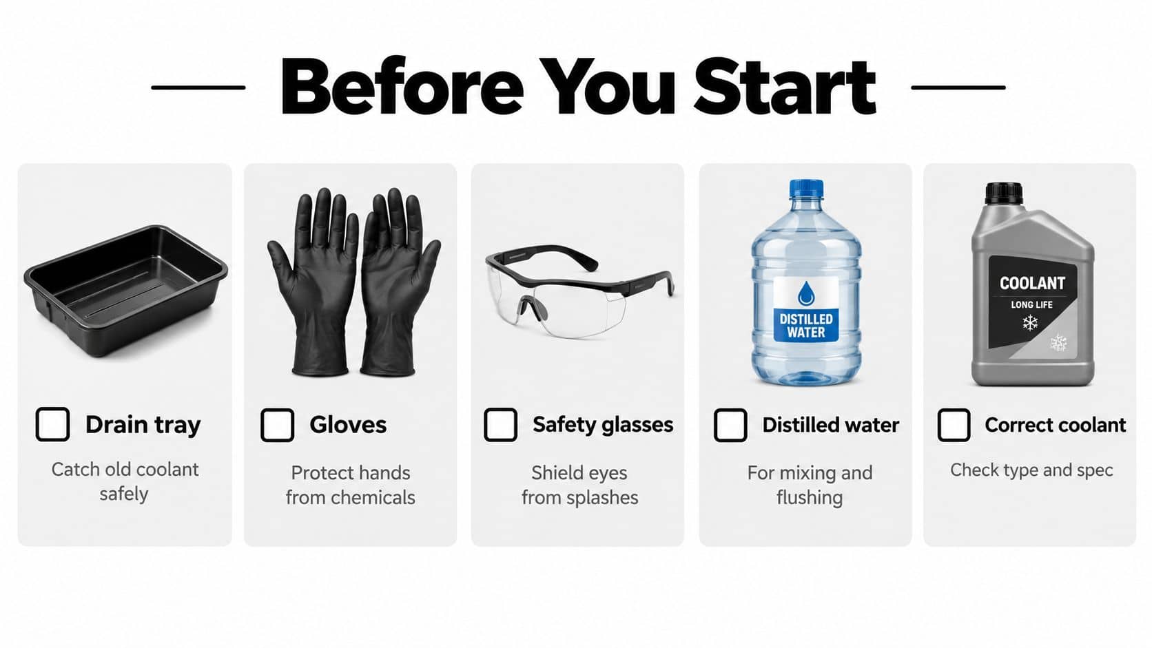 changing-engine-coolant-checklist