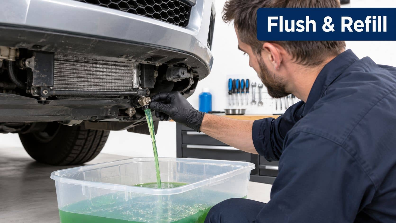 changing-engine-coolant-coolant-drain