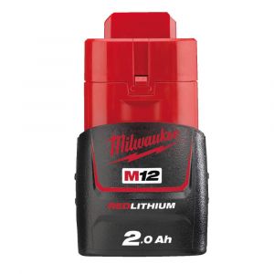 Milwaukee M12B2 2.0Ah Red Lithium-Ion Battery
