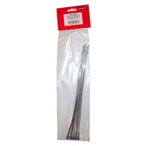 SILVER CABLE TIES X100