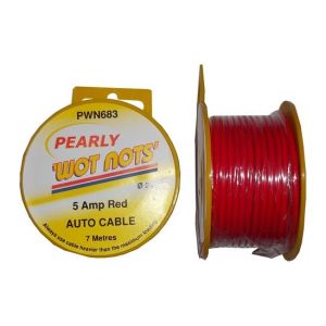SINGLE CABLE RED 5A - 7M - 7M