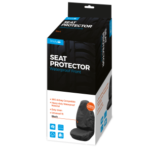 Airbag Compliant HD Waterproof Seat Protector Black