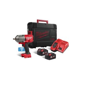 M18™ FUEL™ Impact Wrench with Friction Ring ½” Reception  (3 x 5.0Ah batteries, Rapid charger, HD Box)
