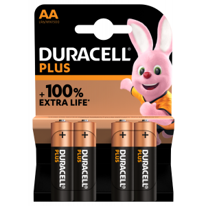 Duracell Plus AA Batteries 4PK