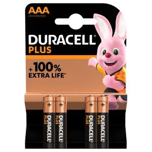 Duracell Plus AAA Batteries 4PK