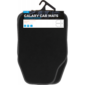 Galaxy Carpet Mat Set Black