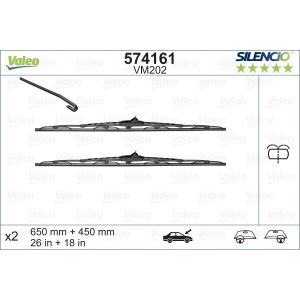 Wiper Blade - Silencio Performance Set 650mm/26In & 450mm/18In