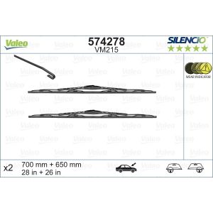 Wiper Blade - Silencio Performance Set 700mm/28In & 650mm/26In