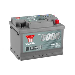 075 5000 Series Car Battery - 5 Year Warranty